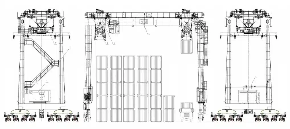 Контейнерный кран RTG