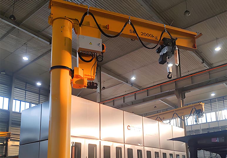 5-ton column jib crane for Bangladesh Shipyard